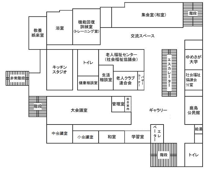 市民交流プラザ3階平面図