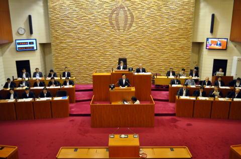 議場の写真