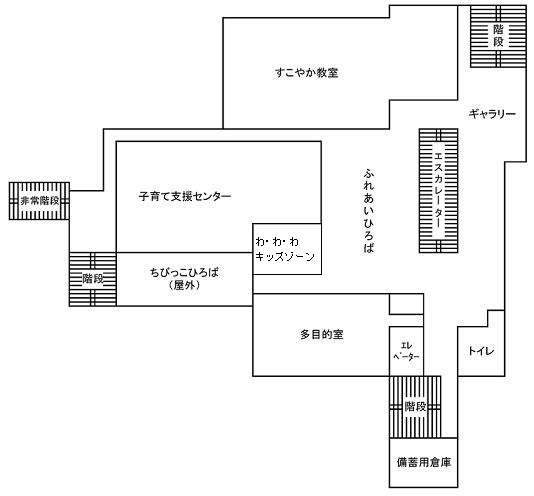 市民交流プラザ4階平面図