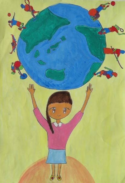 絵画コンクール　小学校中学年の部　入賞作品