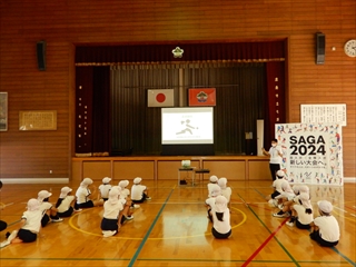七浦小学校講話の様子2