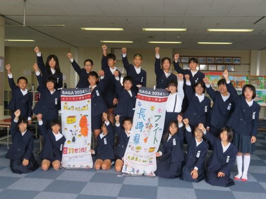 都道府県応援のぼり旗 北鹿島小学校1